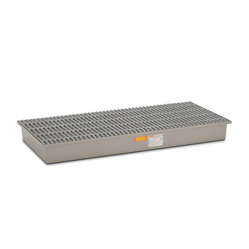 Bac collecteur en fibre de verre, avec fibre de grille de, auffangv olumen 220 L, LxPxH 850 x 1880 x 200 mm