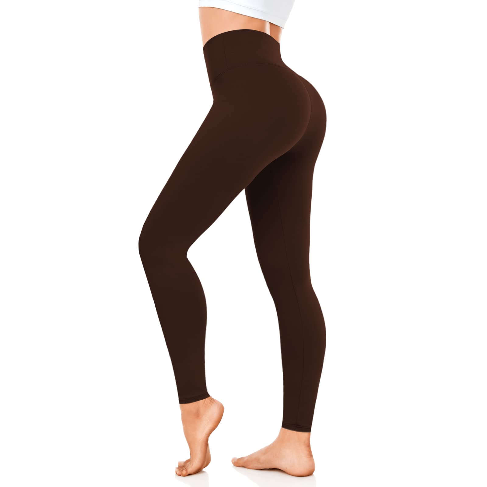 Leggings Damen High Waist Blickdicht Sportleggings Damen Lang Elastisch Bauchkontrolle Slim Fit Sporthose Leggins für Yoga Gym Fitness Alltag.