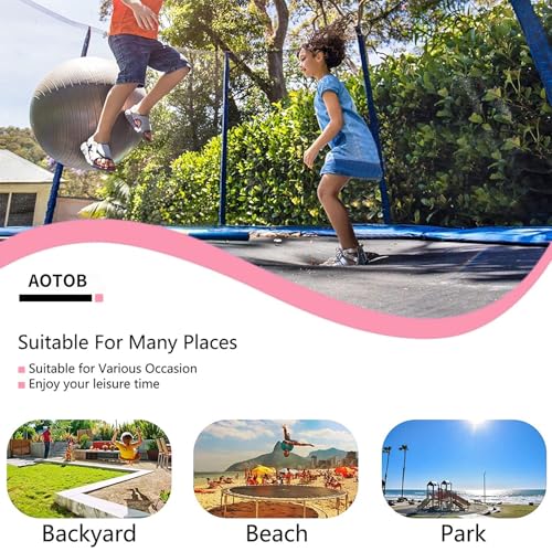 Image of AOTOB Trampoline with Net for Kids Outdoor 8 10 12 14 15FT ASTM 400LBS