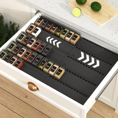 Rangement epices tiroir 5 niveaux,Organisateur Porte épices pour ...