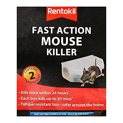 Rentokil Fast Action Mouse Killer single box containing 2 units, Multi-Color