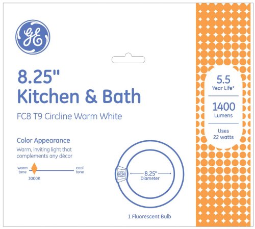 GE 11084 Circline 22-Watt, T9 Circline 1400-Lumen Light Bulb with 4-Pin Base, 1-Pack - image 2
