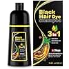 Ivnil Black Hair Dye Shampoo 3 in 1 Hair Color Shampoo for Women & Men for Gray Hair Coverage for Instant Herbal Natural Champu Para Canas Mujer