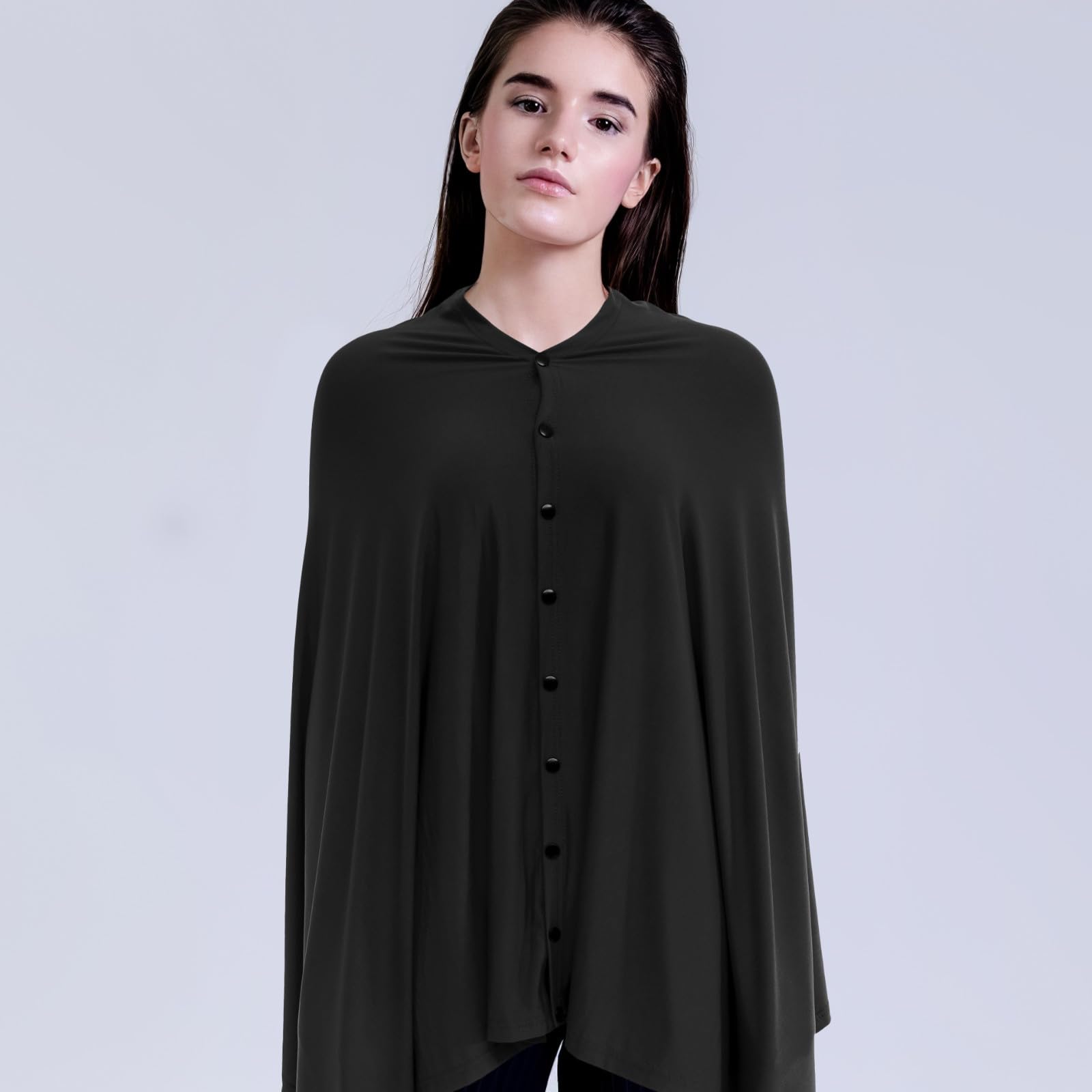 Poncho de Lactancia para Madres, Cubierta de Lactancia Cómoda y Reutilizable de Algodón, Adecuado para Actividades al Aire Libre E Interiores