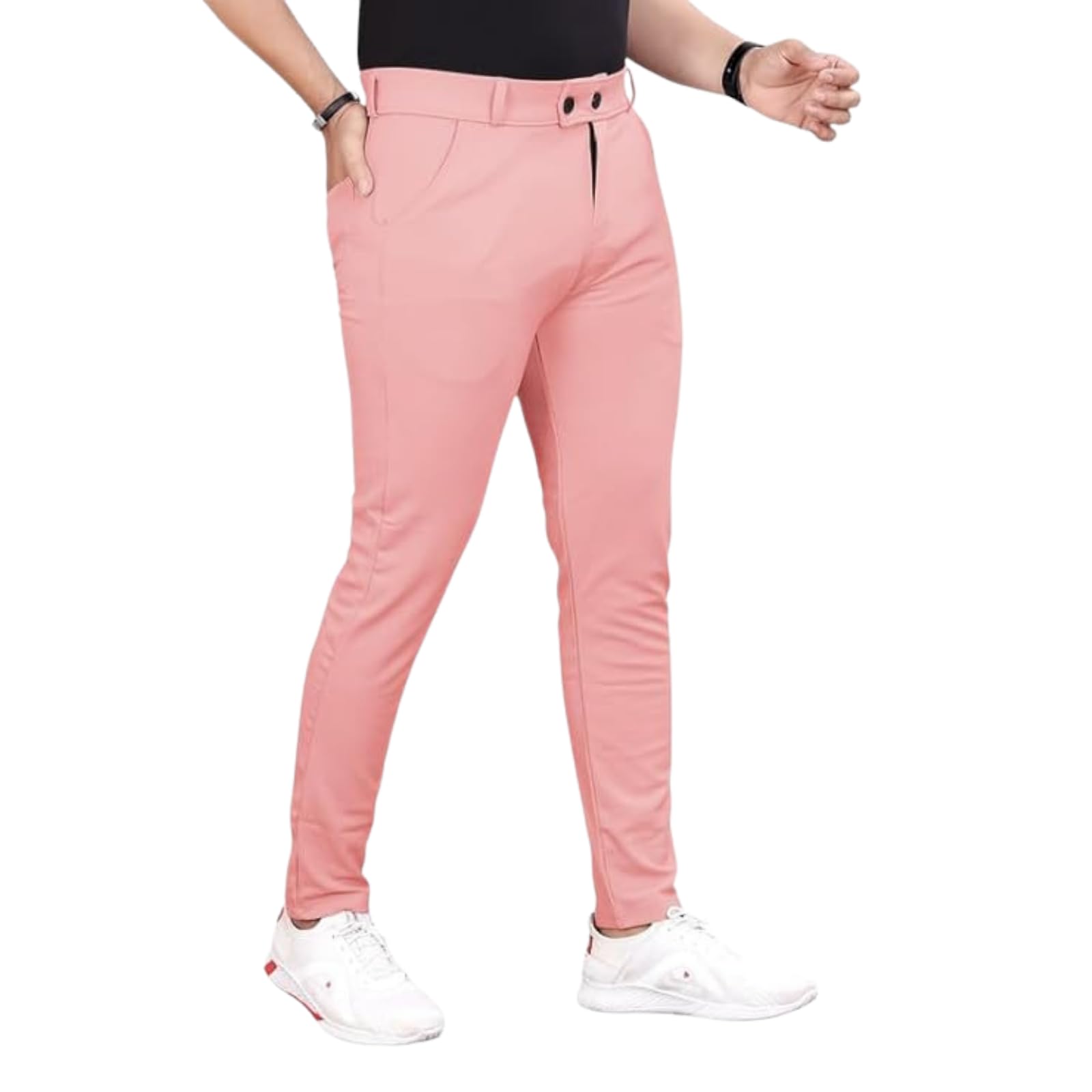 miramichi Slim Fit Men's Formal Trousers - Solid Lycra Blend, Ideal for Formal Occasions, Stylish-picture-37