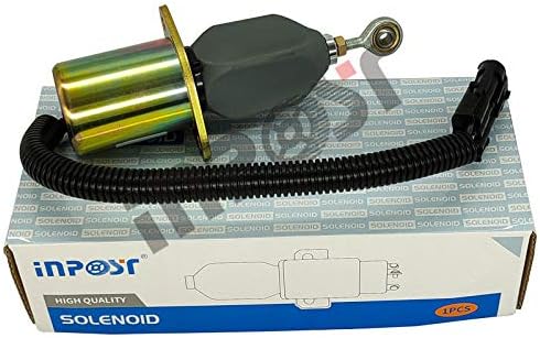 3919422 12V Shutoff Solenoid Valve Stop Solenoid for Yanmar Cummins Synchro Start Kubota Ford Bobcat