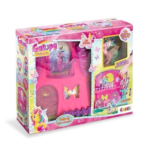 GALUPY Unicorn Mariposa House - Spielset mit Einhorn Figur & Aufzug