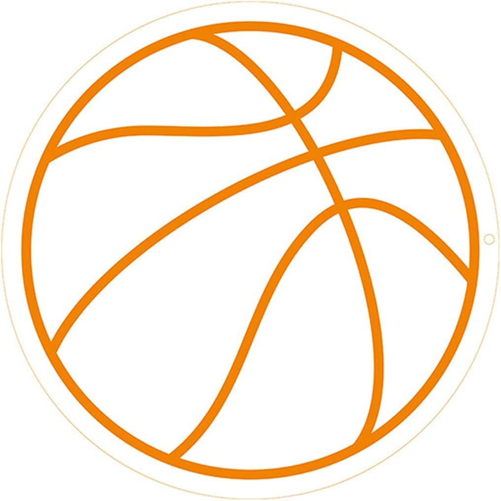 Luz LED de neón Luz de tablero de baloncesto, iluminación decorativa de pared artificial, luz de neón LED 50x50cm