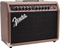 Fender Acoustasonic 40 230 V UK, 40 W Combo-Verstärker für elektroakustische Gitarren und Mikrofone, Braun/Schwarz