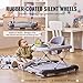 VEVOR 4-in-1 Baby Walker, Foldable Baby Activity Center with Wheels, 3 Adjustable Height, Music & Toys Tray, Learning-Seated | Walk-Behind | Rocker | Bouncer Toddler Walker for Boys Girls 6-24 Months