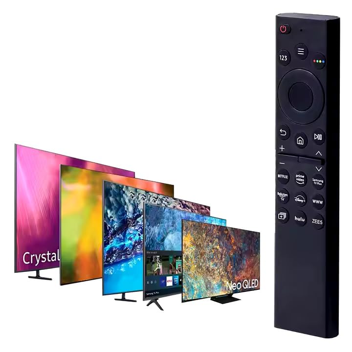 Mando a distancia universal para Samsung LCD, LED, UHD, QLED, 4K, HDR, 3D y Smart TV, color negro (RM59-001)