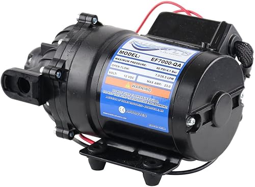 Miniatura 55 de Everflo EF5500 - Bomba de diafragma de 12 V en caja con puertos NPT de 1/2 pulgada, 5.5 GPM