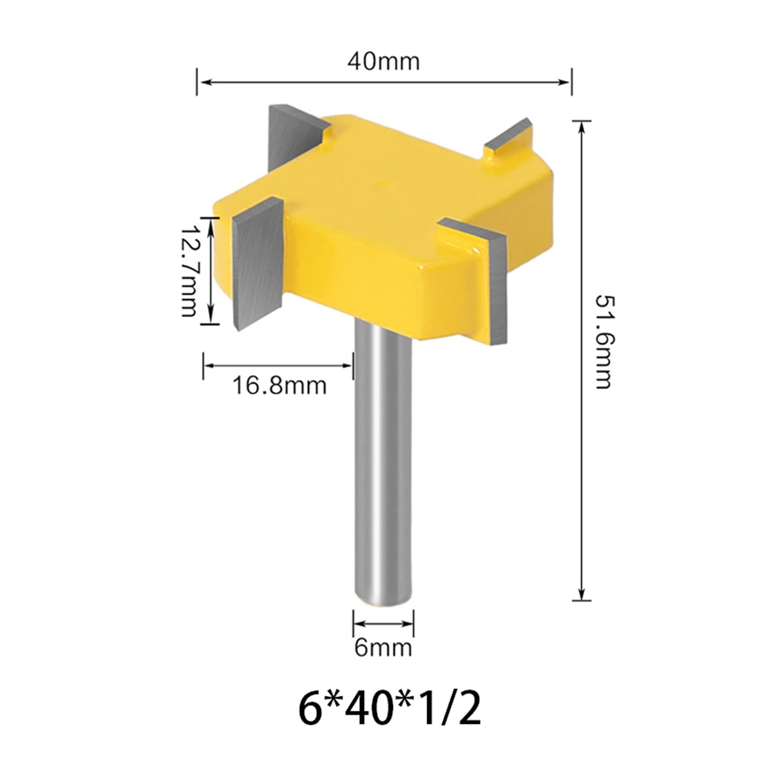 Fresa per la pulizia del fusto da 6 mm, per la superficie, per la lavorazione del legno