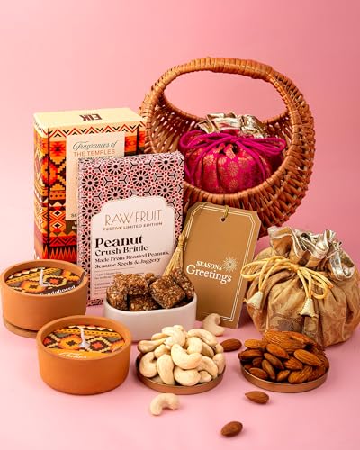 Image of Hyperfoods Diwali Gifts for Family and Friends - Dry Fruits Gift Box, Diwali Gifts for Employees, Nuts and Dry Fruits DryFruit Combo Pack