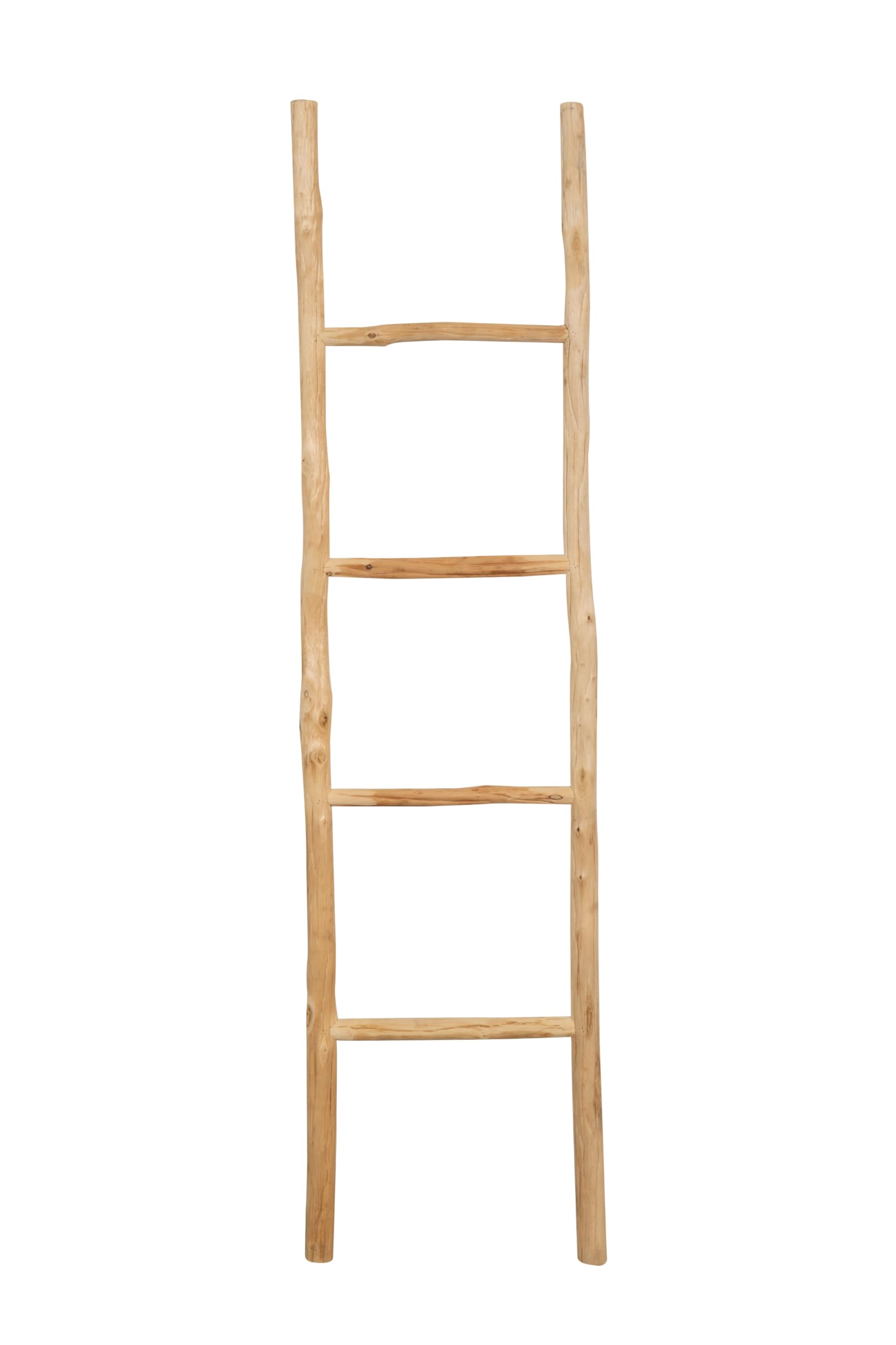 Biscottini Escalera toallero baño 148 x 36 x 3 – Escalera decorativa de madera – Toallero de bambú