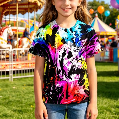 Image of LAIDIPAS Boys Girls 3D Graphic T-Shirt Short Sleeve Tops Tees 6-16 Years
