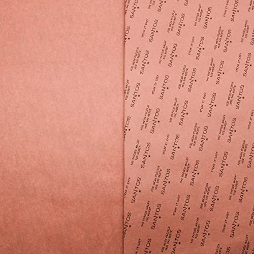SANTOS original Pink Butcher Paper Rolle - 60cm x 45m - festes & unbeschichtetes Metzgerpapier - ideal für 'Longjobs', Smoken & 'low and slow'grillen