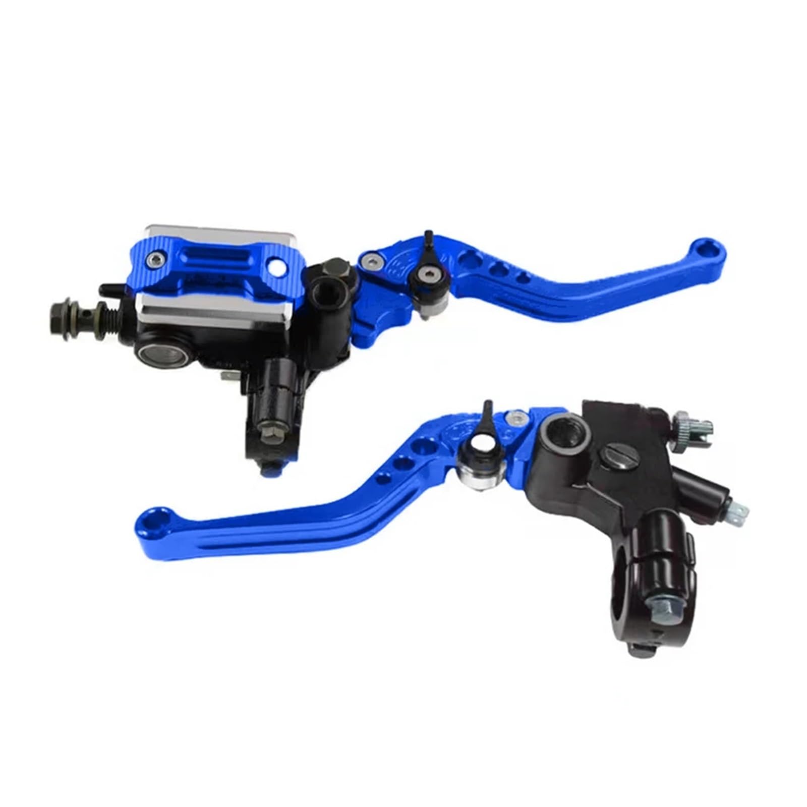 Twixral Motorbike Brake Levers Modified Upper Pump Hydraulic Brake Main Upper CNC Aluminum Handle Clutch(Blue)