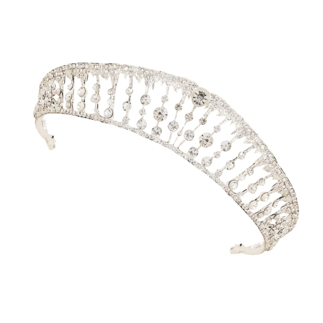 FRCOLOR 3 Piezas Tiara Nupcial De Diamantes De Imitación Tiara De Boda Joyería De Lujo Para Decoración Del Cabello Tiara De Novia Elegante Regalo De Dama De Honor Joyería Para El