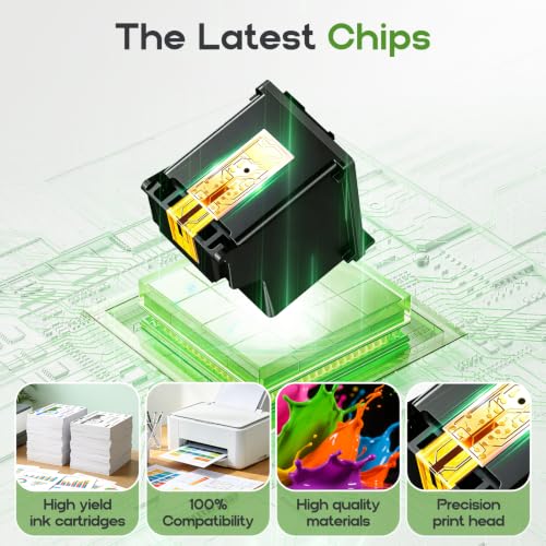 Image of 67XL Compatible for HP 67 67xl hp67xl Ink Cartridges Black Color Combo Pack
