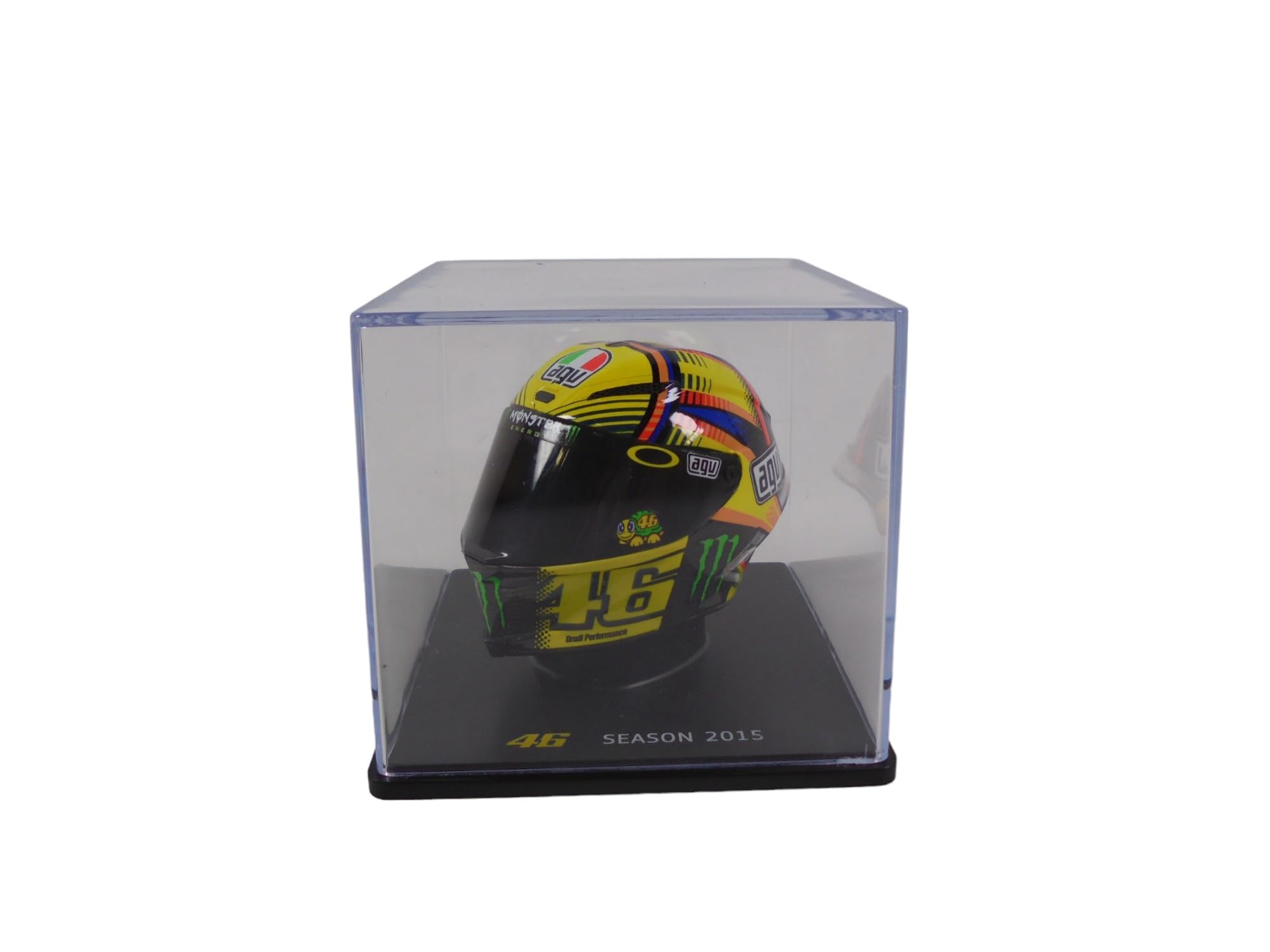 OPO 10 - Valentino Rossi Moto GP Saison 2015 Helm im Maßstab 1:5, kompatibel mit Yamaha YZR-M1 – CR002