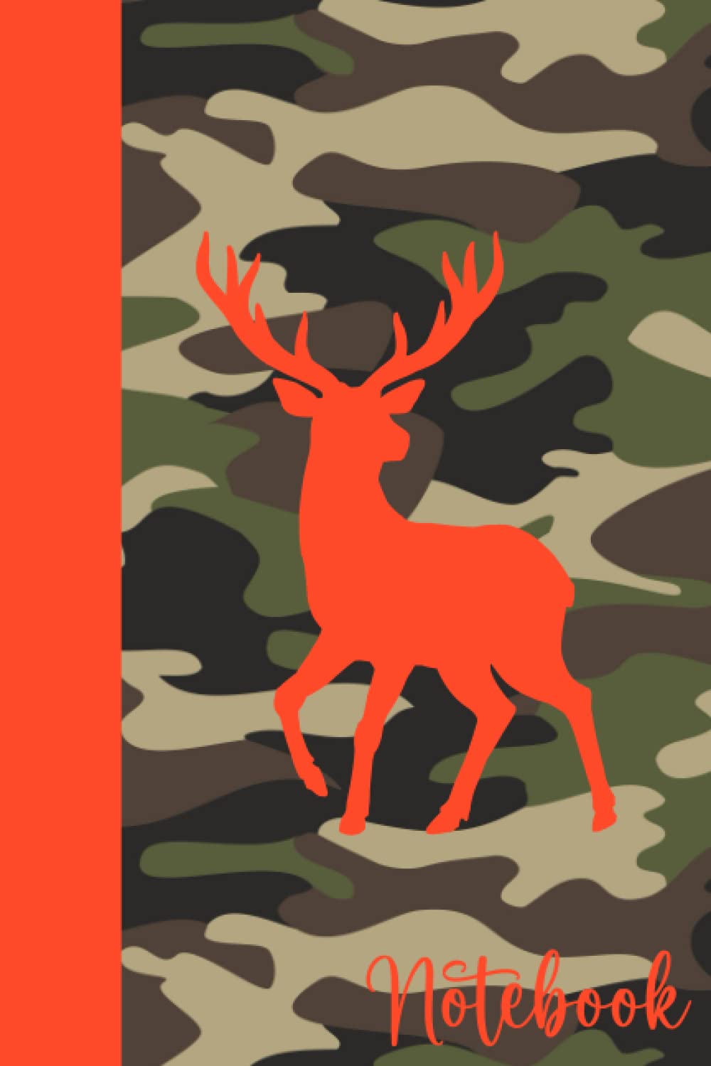 Wild Buck Hunter Journal/Notebook: Camouflage Print Deer Hunter Notebook/Journal/Diary