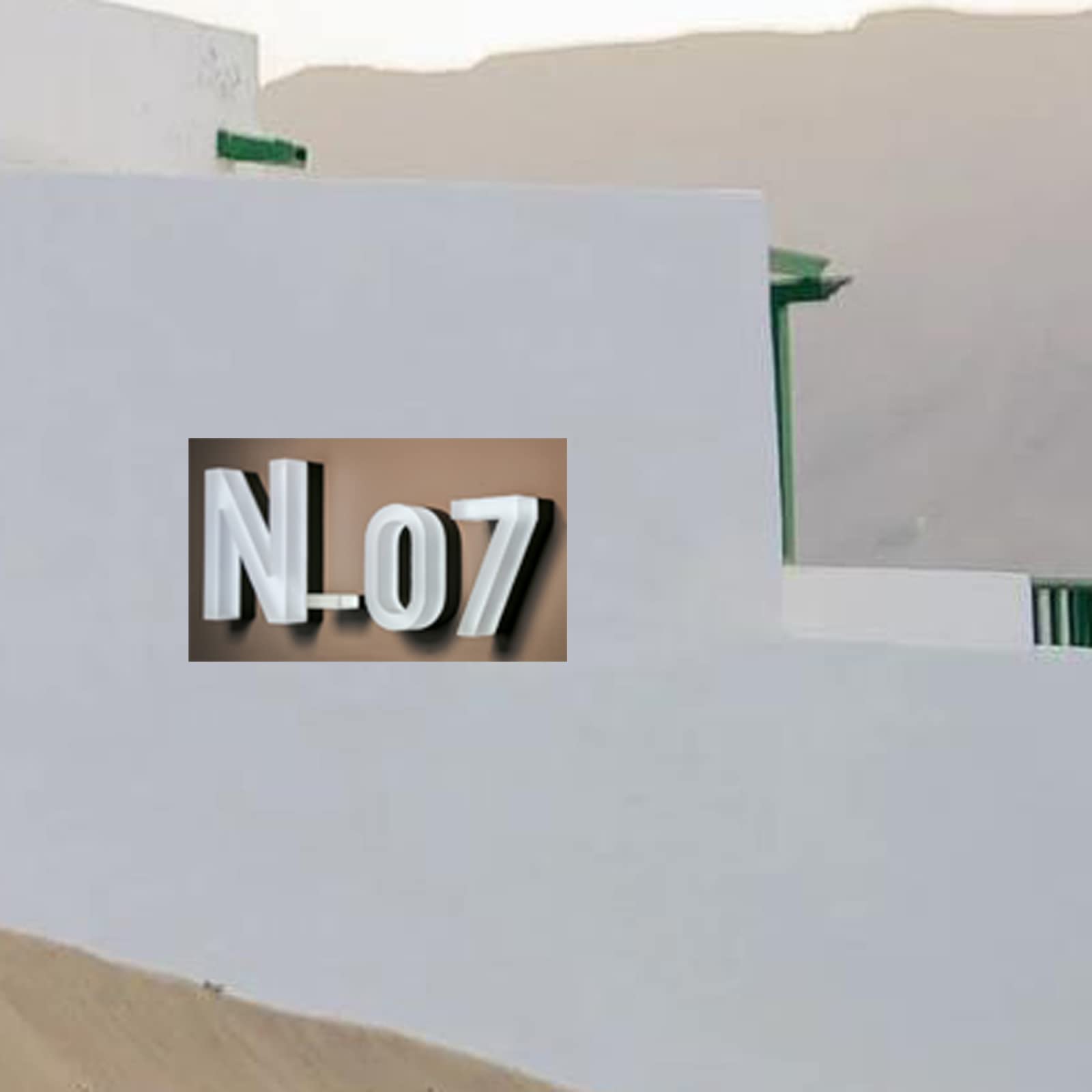 Insegne Per Indirizzi Di Case Illuminate A LED 18" Numeri Civici Illuminati Moderni In Acrilico Per Esterni Numeri Di Indirizzi Illuminati Per Case Luce Bianca