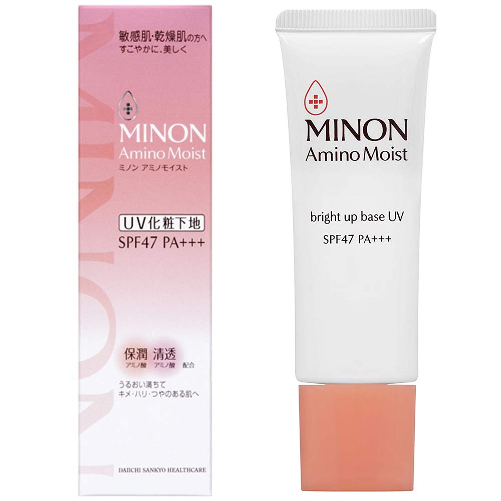 Minon Amino Moist Bright Up Base UV SPF47/PA+++ - 25g (Green Tea Set)