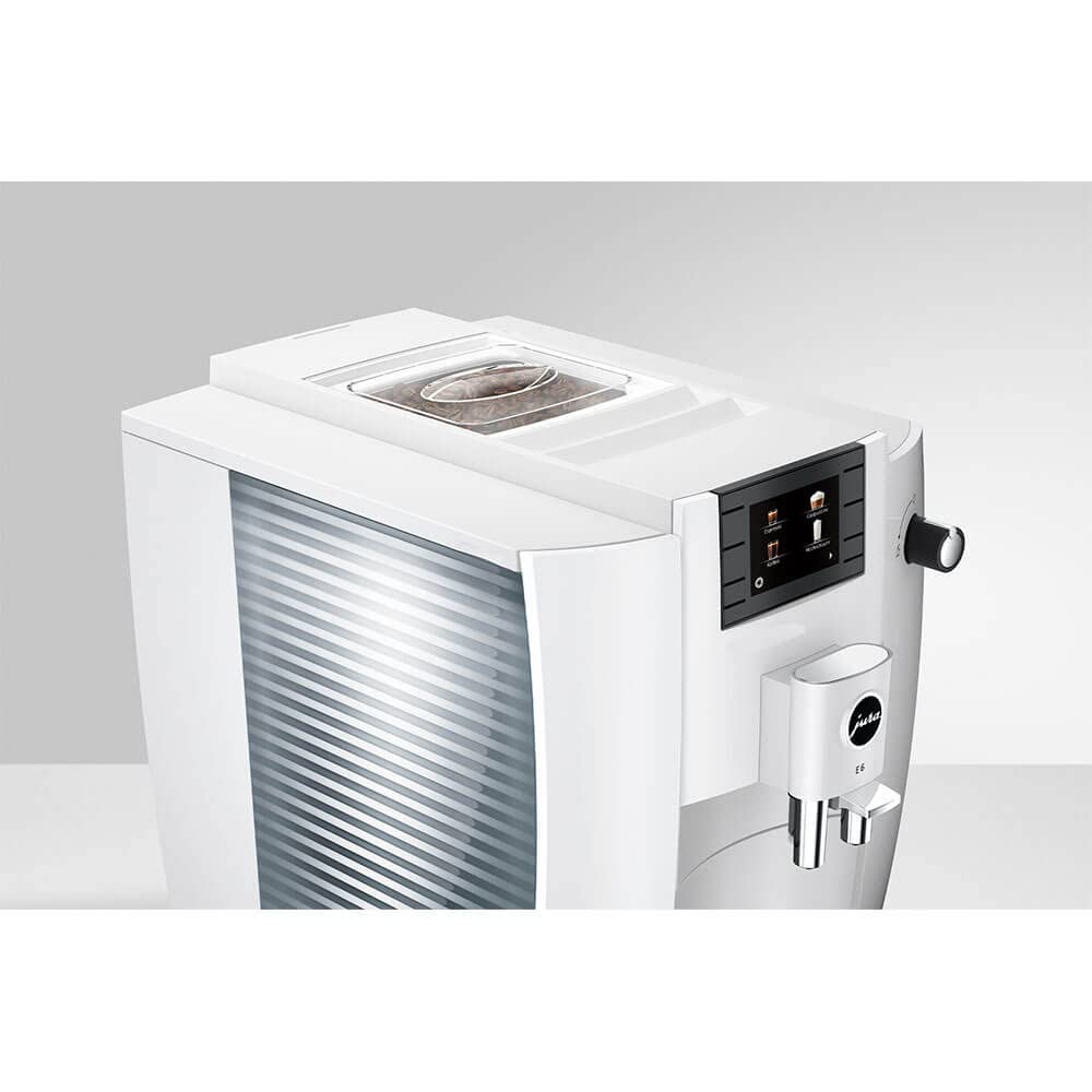 Jura E6 Piano White: Automatic Coffee Machine -4