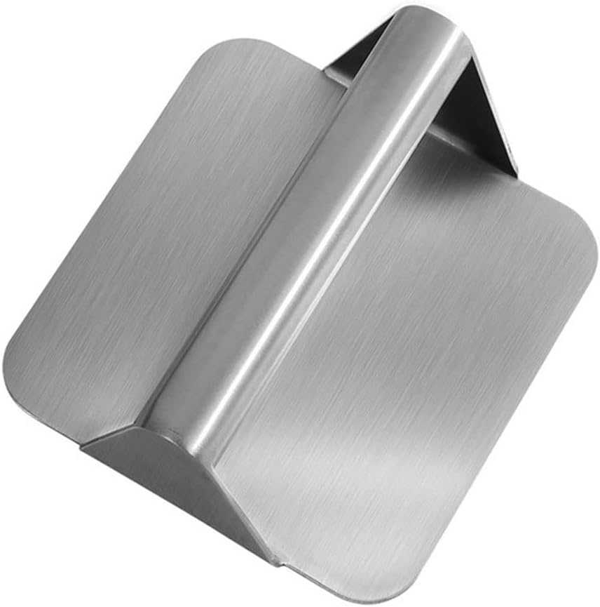 JSEIAJB Stainless Steel Burger Meat Press Non-Stick Square Round Manual Meat Press Plate Steak Barbecue Burger Press