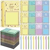 Jaloro 36 Pcs National Doctor's Day Gifts Medical Wooden Sticky Note Holder Set for Best Doctor Ever Nurse Week Gift with Notes and Ballpoint Pens Thank You Doctor Sticky Notes Wooden Notepad Holder