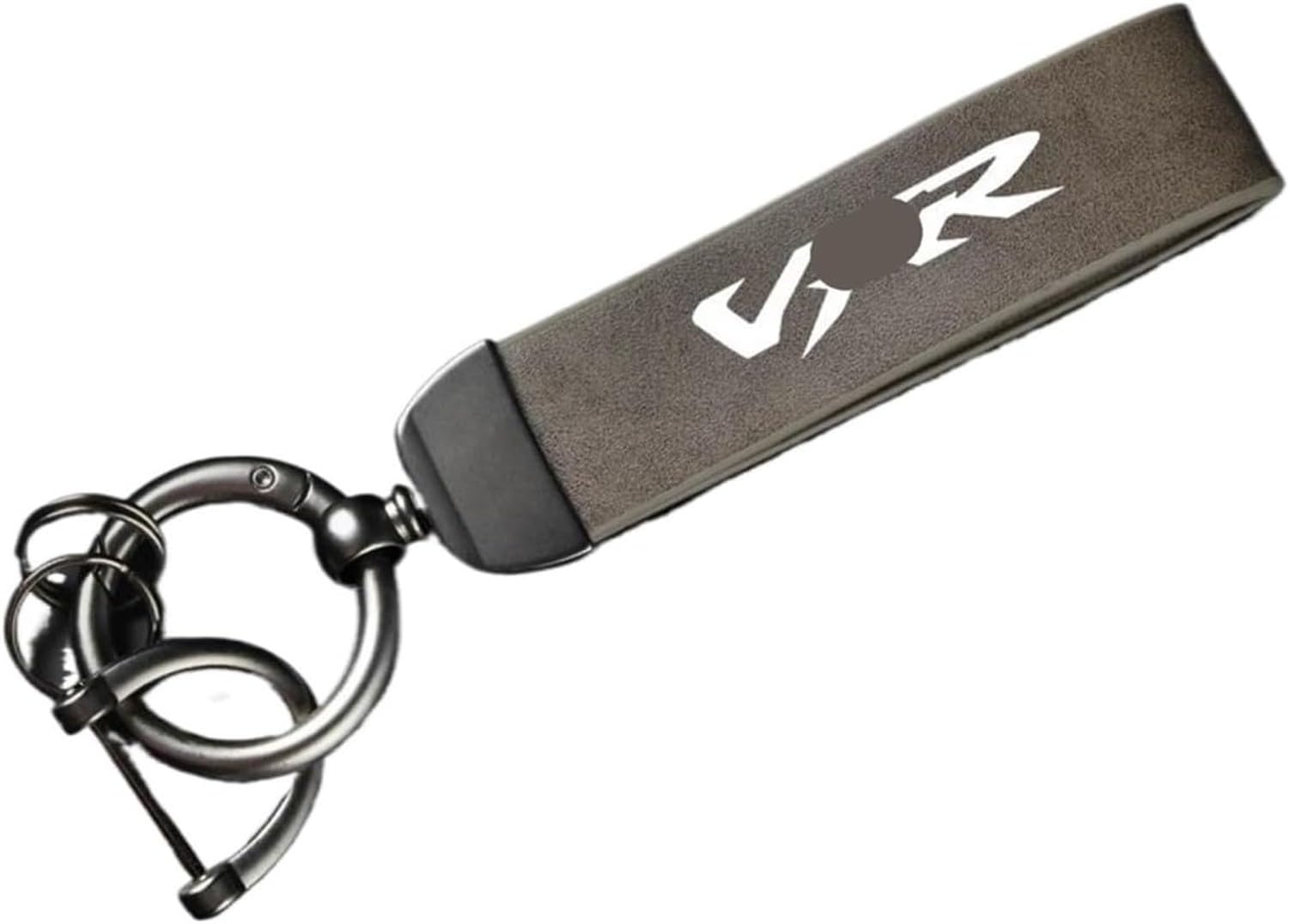 XIUNYIE Genuine Leather Motorcycle Key Holder Keyring Keychain for VFR 400 750 800 Fi W1 VTEC 1200 1200F 1200X Crosstourer, D