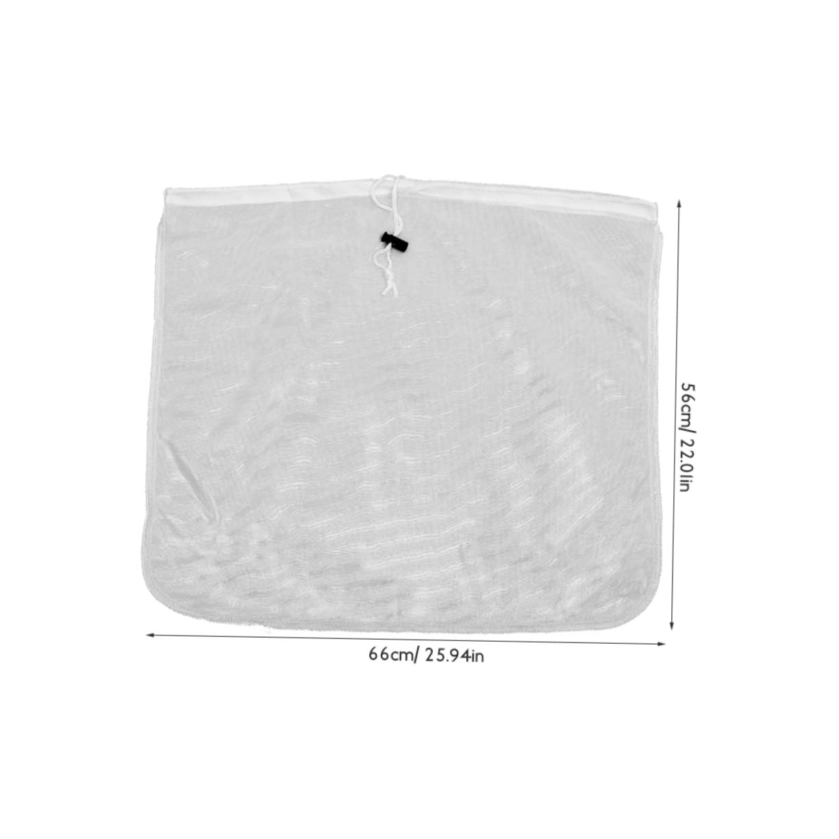 Garneck Wine Straining Bag Reusable Filter Bag Drawstring Design Fine Mesh for Easy Juice Brewing for Home Brewing and Efficient Food Filtering