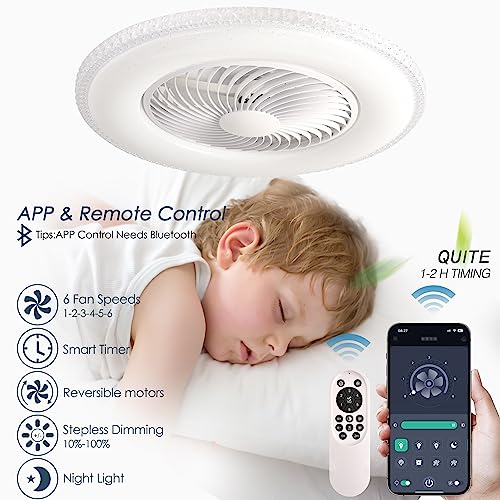 Bladeless-Ceiling-Fan-with-Light-24-Ceiling-Fans-with-Lights-and-Remote-APP-3-Color-Enclosed-Ceiling-Fan-with-Light-6-Speeds-7-Blade-Flush-Mount-Ceiling-Fan-kids-Ceiling-Fan