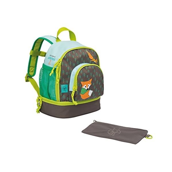 LÄSSIG Kinderrucksack mit Brustgurt Kindergartentasche Kindergartenrucksack 27 cm, 4,5 Liter oben, 1,5 Liter unten, 3… – Bild 4