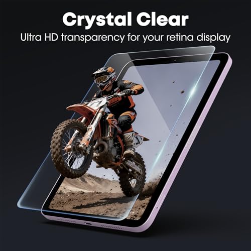 Image of JKSML 2-Pack Screen Protector for iPad mini A17 Pro /mini 6th Gen 8.3 Inch(2024 /2021), Tempered Glass UltraFit Tray for Easy Installation, Case Friendly, Bubble-Free, Face ID & Apple Pencil Support