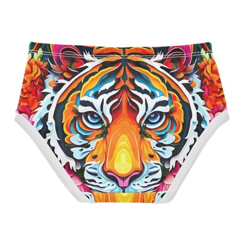 Majestic Tiger Vibrant Panties for Girl Toddler Girls Underwear Cotton Animals Briefs Kids Undies 2t2