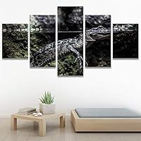 SIGNWIN 5 Panel Canvas Wall Art Coiling Around for Home Decorations Ready to Hang - 60