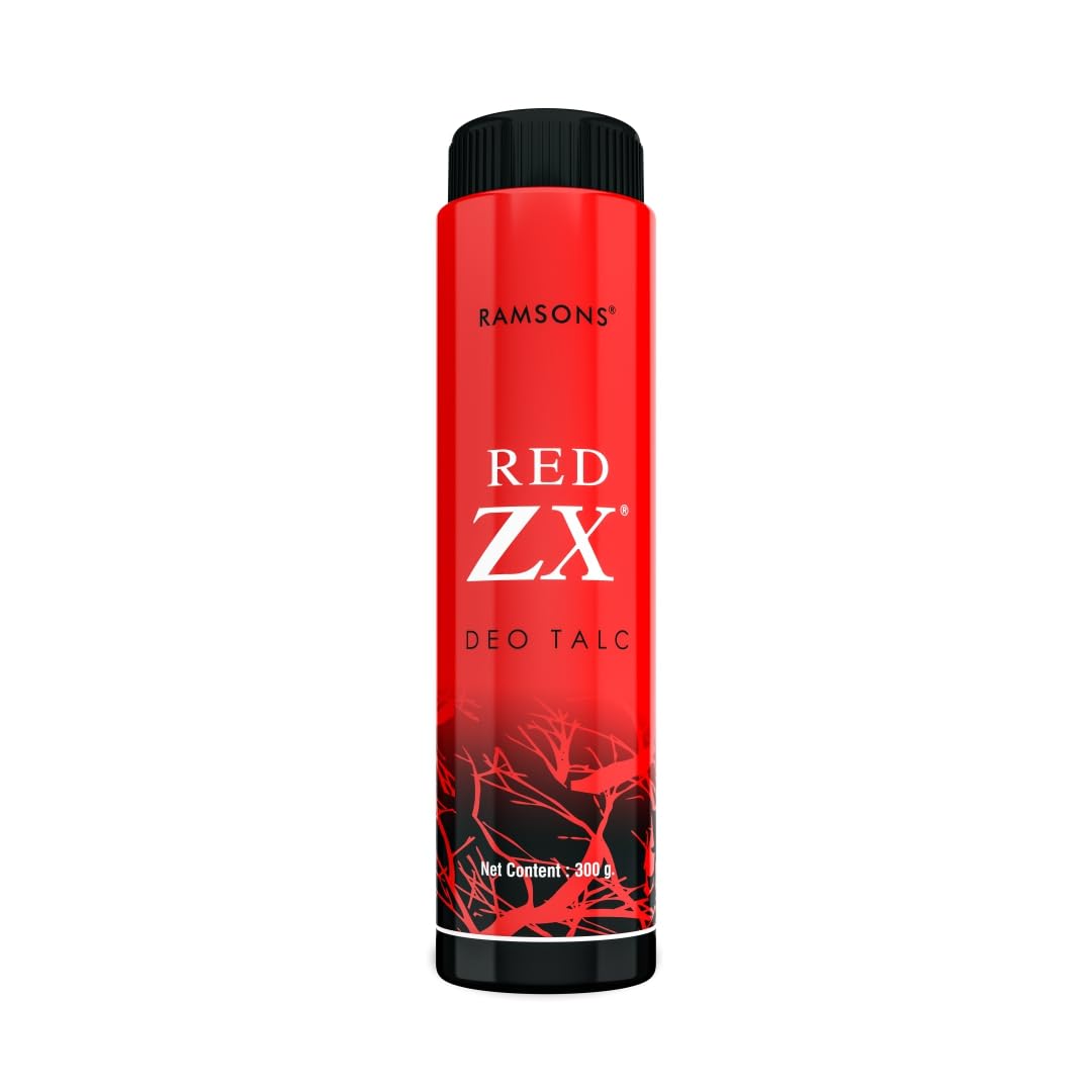 powder❤️ Ramsons RED ZX Deo Talc 300gm |Fragranced Talcum Powder For Men