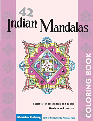 42 Indian Mandalas Adult Coloring Book