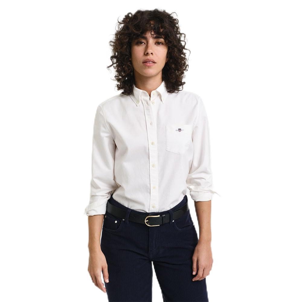 GANT Damen Hemd Regular Fit Oxford Weiß 4300470