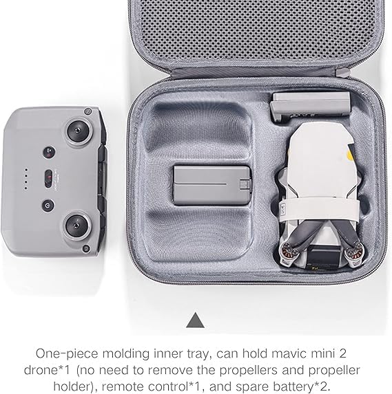 Miniatura 4 de Original Mini 2/4k Estuche de transporte Bolsa de almacenamiento Caja rígida compatible con DJI Mini 2 SE Drone Accesorios (Gris)