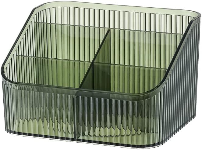 Organizador de cosméticos Freebirdly com 5 compartimentos, plástico, verde, modelo LSP-G