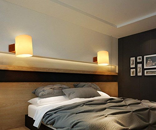 Aplique de pared de madera tatami estilo japonés nórdico continental 2