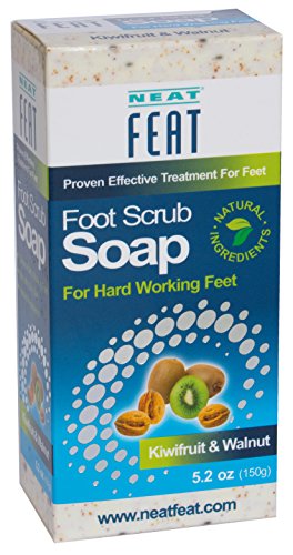 Neat Feat Kiwifruit and Walnut Foot Scrub Soap, 5.2 Fl. oz.