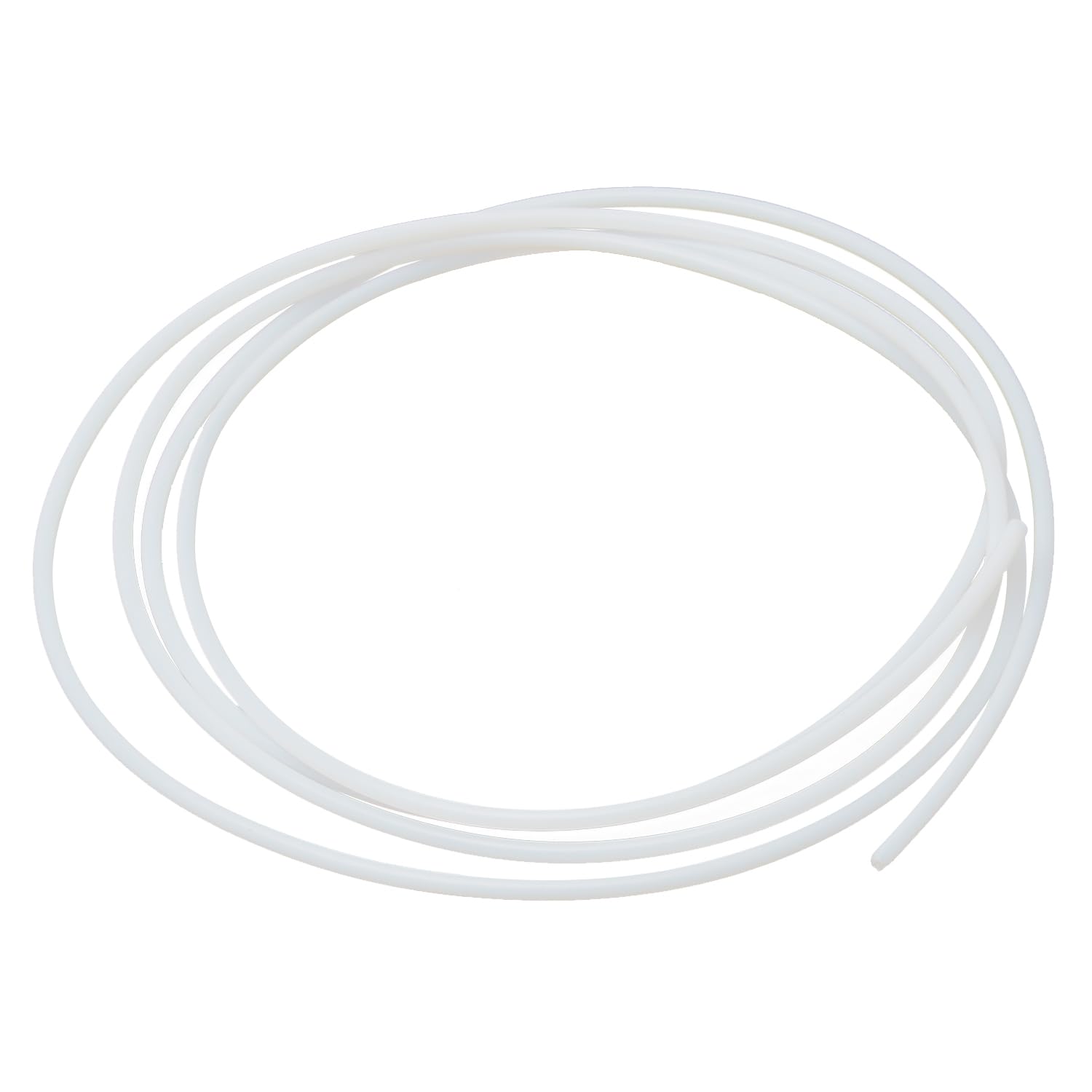 Othmro PTFE Teflon Bowden Tube 3.28ft-1.6mm ID x 3.2mm OD–Milky White Connector Tubing for 3D Printer-1PCS