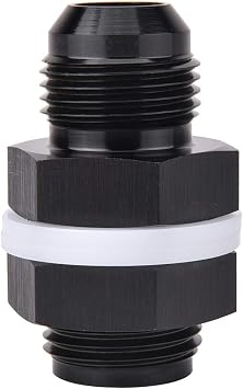 EVIL ENERGY Male 6AN Bulkhead Fuel Cell Fitting Adapter Aluminum Straight