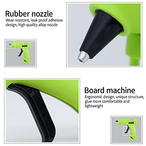 Jadeshay Pistola de silicone quente recarregável USB bateria sem fio usa bastões de cola quente de 7