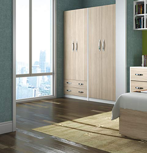  1 PZ Di LINEA MODERN ARMADIO 2A2C CM 90X60X210H OLMO