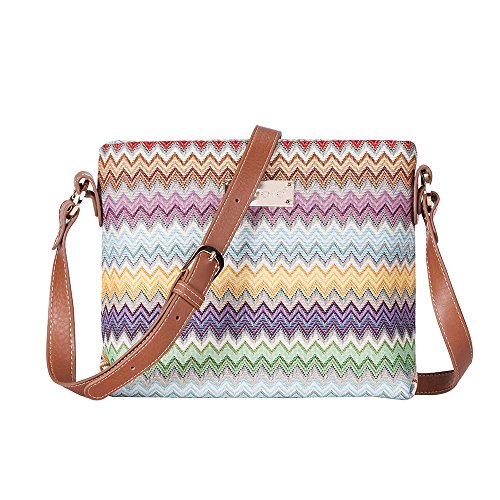 Image of Signare Tapestry Crossbody Bag Sling Shoulder Purse for Women
